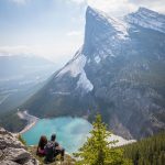 beautiful mountain view, 2 people imaging